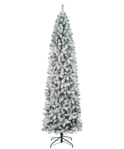 9 ft. Acacia Flocked Slim Tree