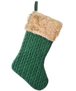 19 in. Rural Homestead Collection Quilted Stocking