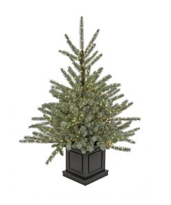 4 ft.Pre-Lit Aberdeen Blue Spruce Tree