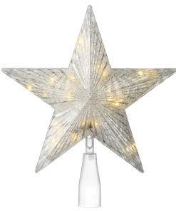 10 in. Tree Top Star for Artificial Trees with Dual Color Lights
