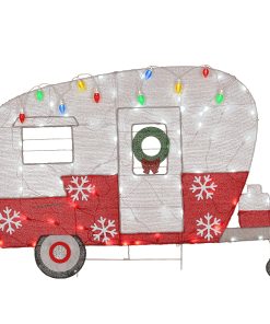 32 in. Pre-Lit Christmas Camper