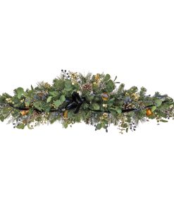 60 in. HGTV Home Collection Swiss Chic Mantle Swag