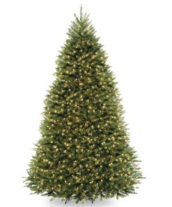 9 ft. Pre-Lit Dunhill Fir Tree with PowerConnect  Dual Color LED Lights