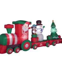 16 ft. Inflatable Holiday Train with LED Lights