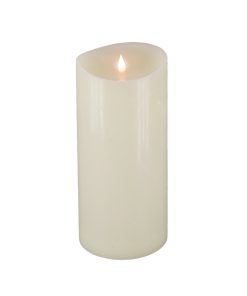 5 in. by 11 in. HGTV Home Collection Flameless Heritage Pillar Candle. Ivory