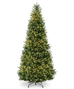 10 ft. Pre-Lit Natural Fraser Slim Fir Tree with Clear Lights