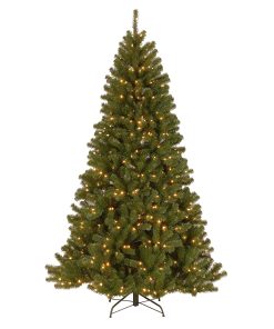 7.5 ft. Pre-Lit North Valley Spruce Tree with PowerConnect Light Parade LED Lights