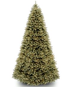 9 ft. Pre-Lit Downswept Douglas Fir Tree with Dual Color LED Lights