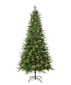 7.5 ft. Pre-Lit Duxbury Mix  Feel Real Tree with Warm White LED Lights