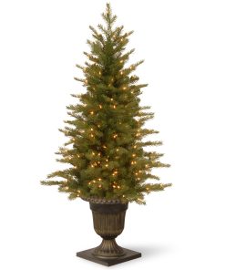 4 ft. Pre-Lit Nordic Spruce Tree with Clear Lights