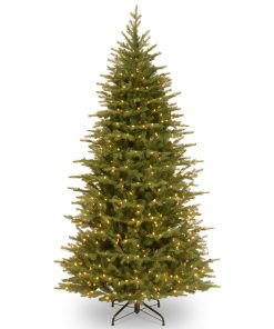 6.5 ft. Pre-Lit Nordic Spruce Slim Tree with Clear Lights