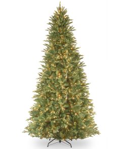 12 ft. Pre-Lit Tiffany Fir Slim Tree with Clear Lights
