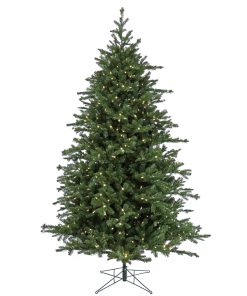 10 ft. Pre-Lit Douglas Fir Hinged Tree with Warm White LED Lights