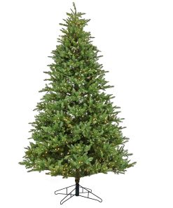 10 ft. Pre-Lit Norway Spruce Hinged Tree with Warm White LED Lights