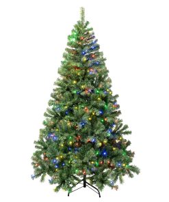 6 ft. Pre-Lit Sagamore Tree with Multi LED Lights