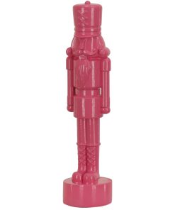 24 in. HGTV Home Collection Nutcracker Christmas Decor. Pink