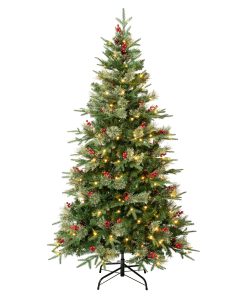 6 ft. Pre-Lit Virginia Pine Mixed Tree with LED Lights