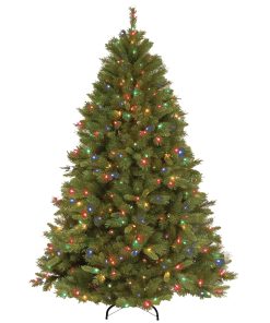 7.5 ft. Pre-Lit Winchester Pine Tree with Multicolor Lights