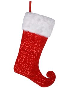 21 in. General Store Collection Jester Style Red Stocking