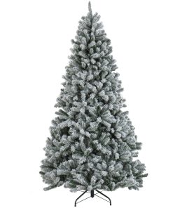7.5 ft. North Valley Spruce Tree with Snow Dusted Braches