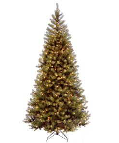 6 ft. Pre-Lit Aspen Spruce Slim Tree with Clear Lights