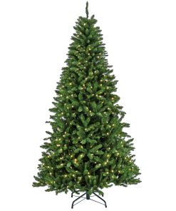 7.5 ft. Pre-Lit Crater Spruce Tree with LED Lights