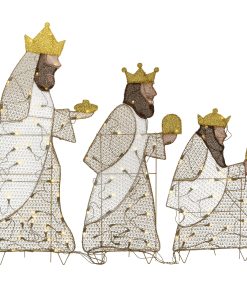 42 in. Three Wisemen with LED Lights