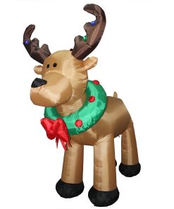 8 ft. Inflatable Reindeer with LED Lights