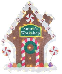 42 in. Pre-Lit Gingerbread House