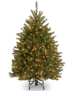 4 ft. Pre-Lit Dunhill Fir Tree with Clear Lights