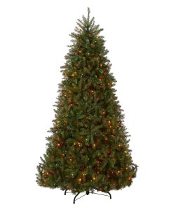6.5 ft. Pre-Lit Dunhill Fir Tree with Multicolor Lights