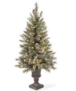 4 ft. Pre-Lit Aberdeen Blue Spruce Tree with Twinkly LED Lights