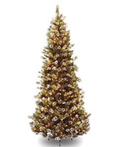 4 ft. Pre-Lit Downswept Douglas Fir Slim Tree