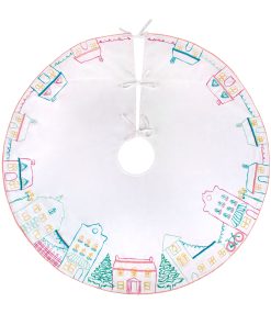 52 in. HGTV Home Collection Village Scene Tree Skirt