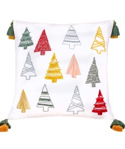 18 in. HGTV Home Collection Evergreen Forest Christmas Pillow