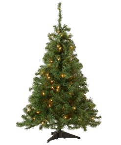 4 ft. Pre-Lit Kincaid Spruce Tree with Clear Lights