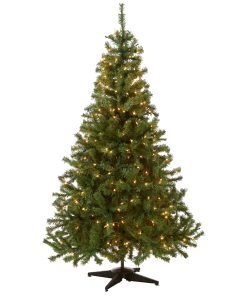 6 ft. Pre-Lit Kincaid Spruce Tree with Clear Lights