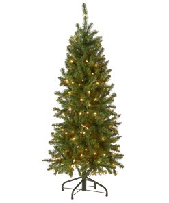 4.5 ft. Pre-Lit Kingswood Fir Pencil Tree with Clear Lights