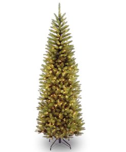 7 ft. Pre-Lit Kingswood Fir Pencil Tree with Clear Lights