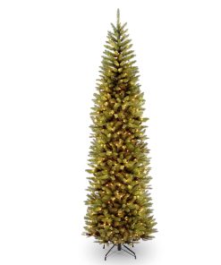 9 ft. Pre-Lit Kingswood Fir Pencil Tree with Clear Lights
