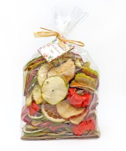 6 in. 250 Gram Mixed Potpourri- Red and Green Apples. Sliced Limes. and Chiles