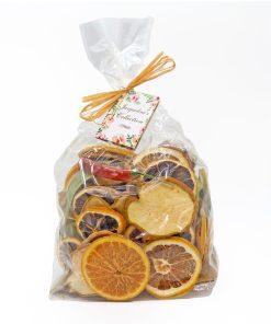 6 in. 250 Gram Mixed Potpourri- Citrus. Sliced Red and Green Apples. Red Chiles. and Eucalyptus Leaves