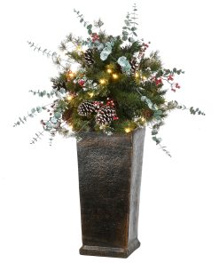 3 ft. Pre-Lit Meadow Basin Tree with LED Lights