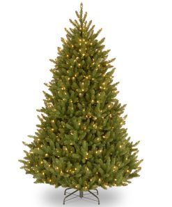 7.5 ft. Pre-Lit Natural Fraser Fir Tree with Clear Lights
