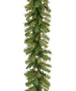 9 ft. Pre-Lit Norwood Fir Garland with Twinkly LED Lights