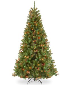 6.5 ft. Pre-Lit North Valley Spruce Tree with Multicolor Lights