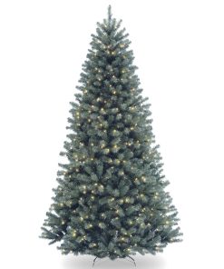 6.5 ft. Pre-Lit North Valley Spruce Blue Tree with Clear Lights