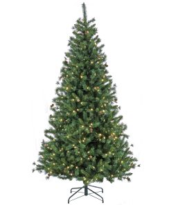 7.5 ft. Pre-Lit Cedar Spruce Tree with LED Lights