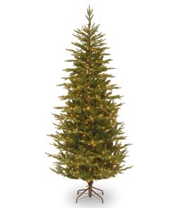 7.5 ft. Pre-Lit Fraser Grande Slim Tree with Clear Lights