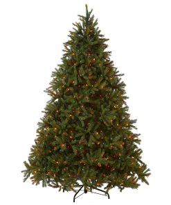 7.5 ft. Pre-Lit Jersey Fraser Fir Tree with Multicolor Lights